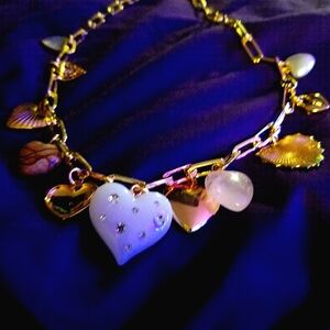 Anthropologie Heart Necklace